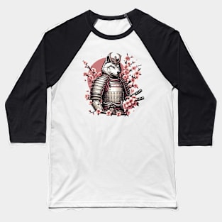 Wolf Samurai | Japanese Art | Cherry Blossom Baseball T-Shirt